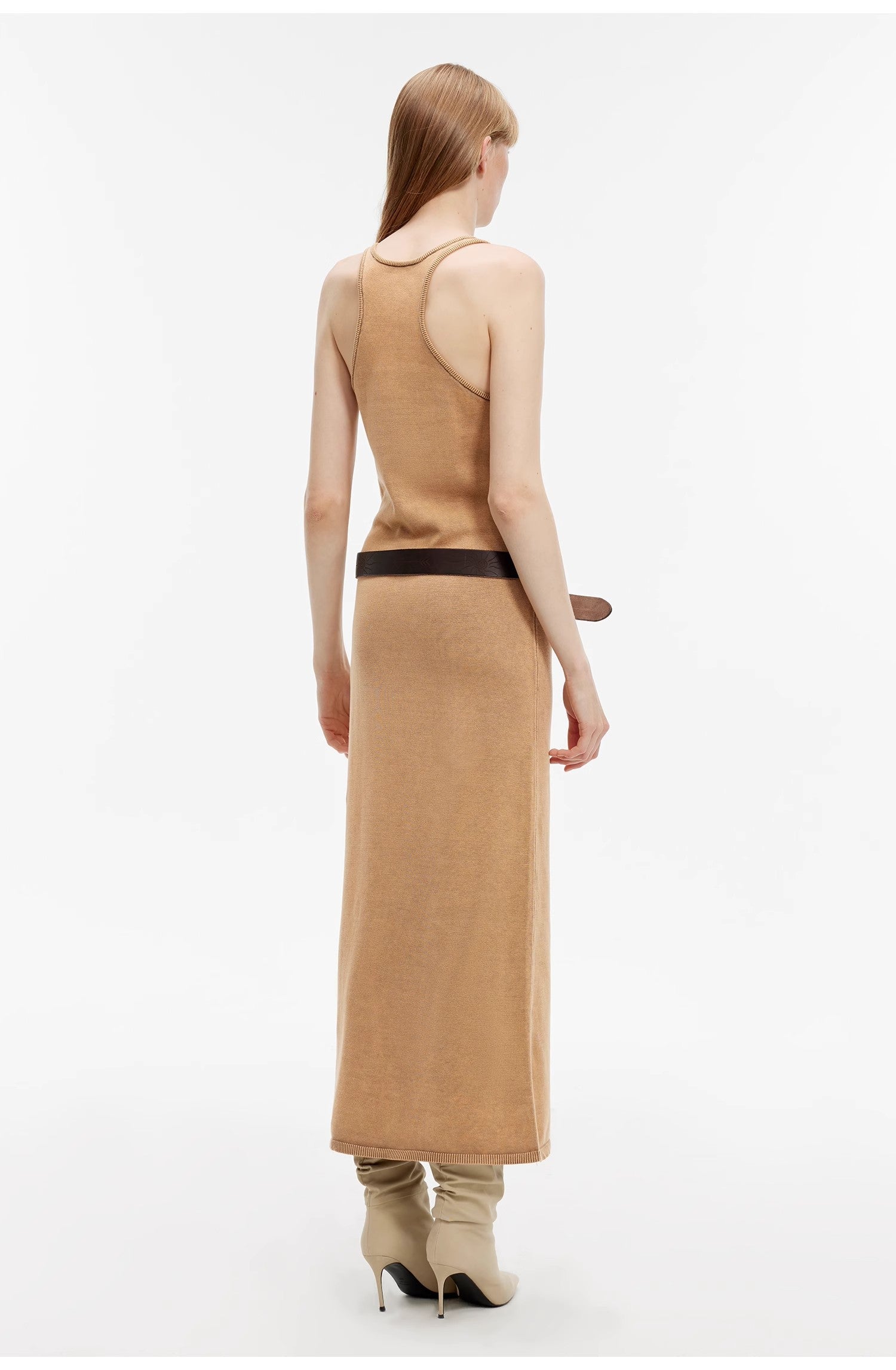 "Cool Girl Recipe" Luxury Brand Exclusive Ferment-Washed Distressed Vest Dress