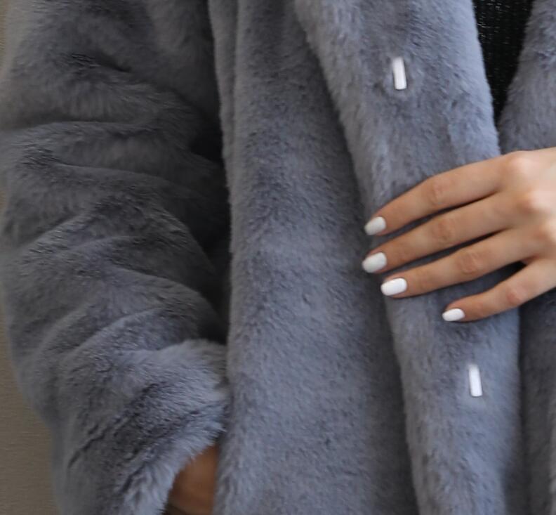 Autumn Winter New Women Faux Fur Coat Elegant