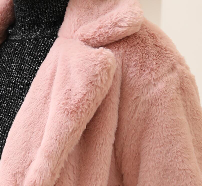 Autumn Winter New Women Faux Fur Coat Elegant