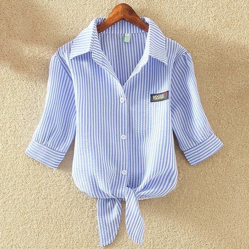 100% Cotton Womens Blouse Shirt White Summer Blouses