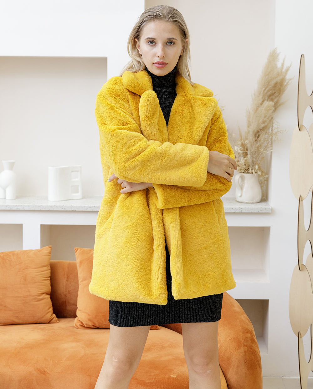Autumn Winter New Women Faux Fur Coat Elegant